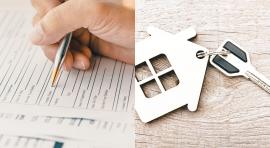 signature de contrat et clé d'habitation