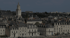 vue sur les quais de la ville d'Angers