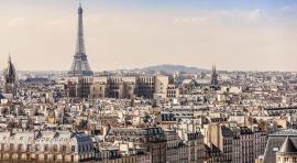 Vue de la ville de Paris et de la Tour Eiffel 