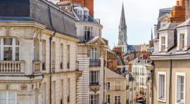 Vue d'une rue de la ville de Nantes