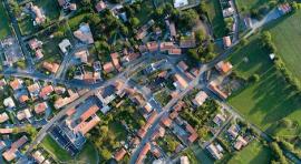 Photo aérienne d'une ville ou ne pas investir dans l immobilier