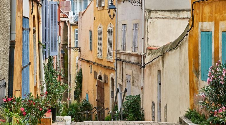 Vue d'un quartier de la ville de Marseille