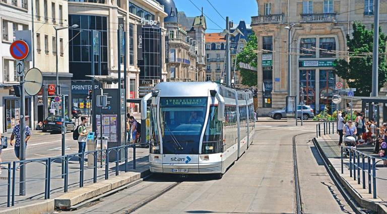 Le tramway de la ville de Nancy