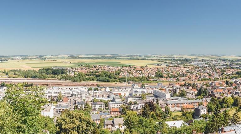 Vue aérienne de la ville de Villers-Cotterêts