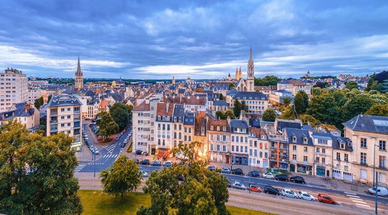 Vue de la ville de Caen