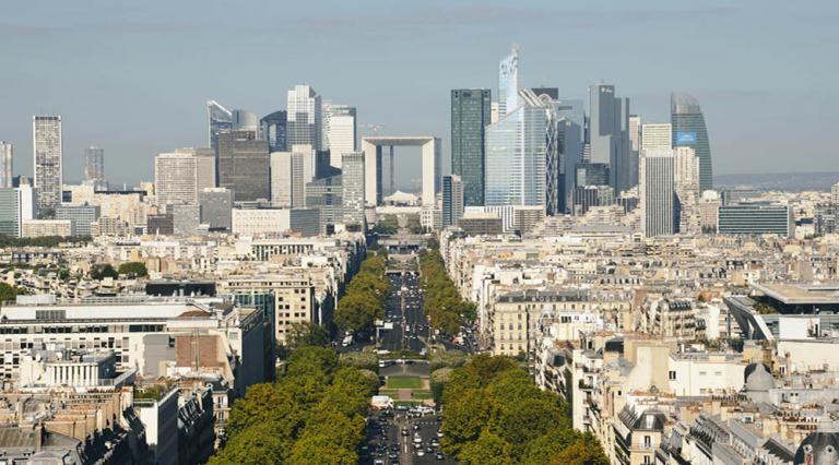 Vue aérienne de la ville de Neuilly-sur-Seine