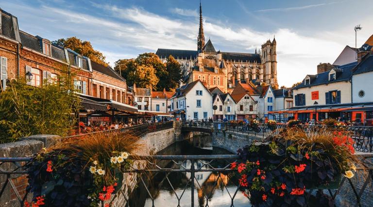 Vue de la ville d'Amiens