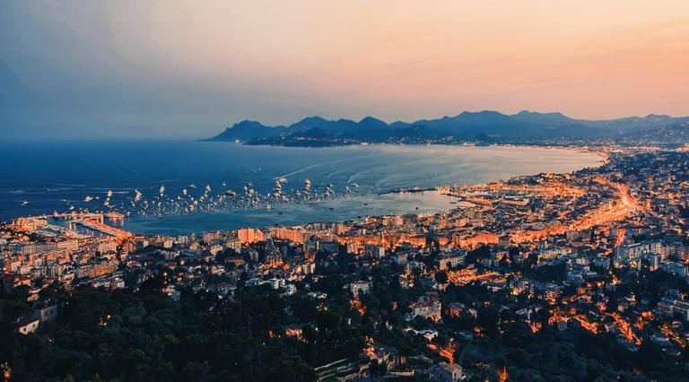 Vue d'une baie en outre mer