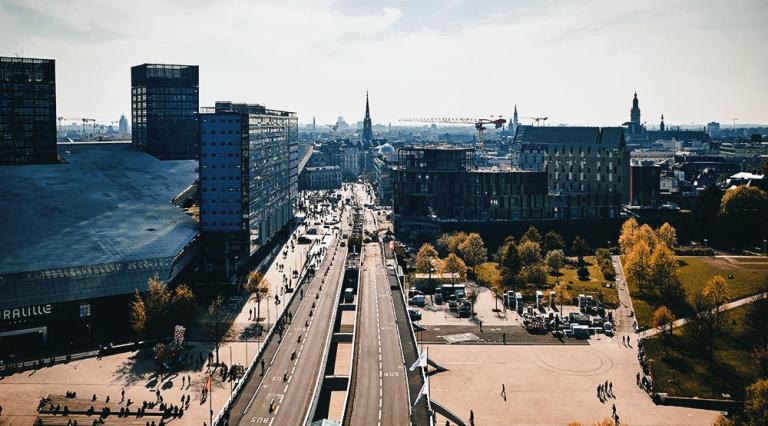 Vue aérienne de la ville de Lille