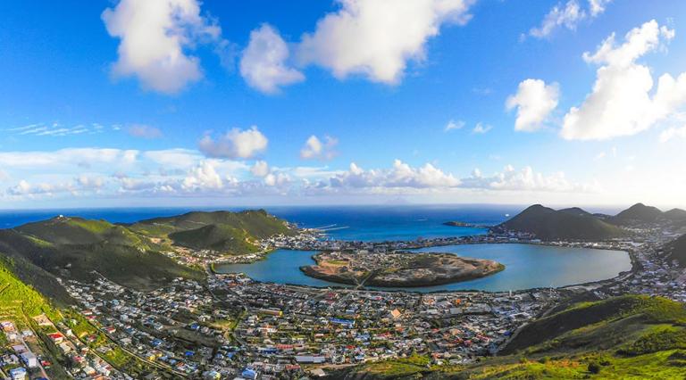 Vue aérienne de Martinique