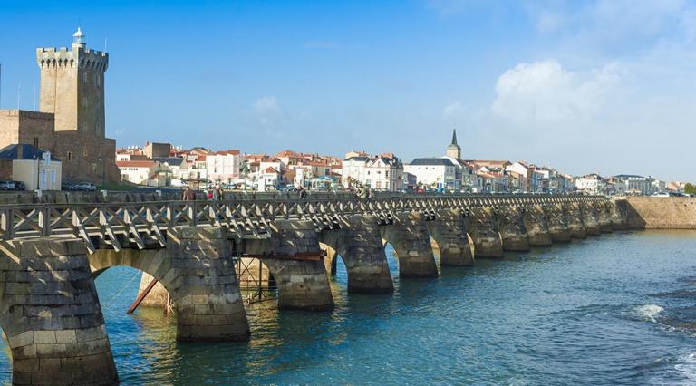 Vue d'une ville de Vendée