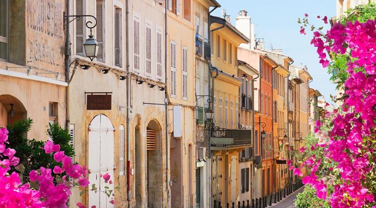 Vue d'une rue de Aix-en-Provence