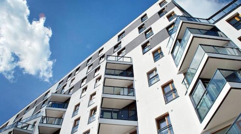 Vue d'un immeuble neuf