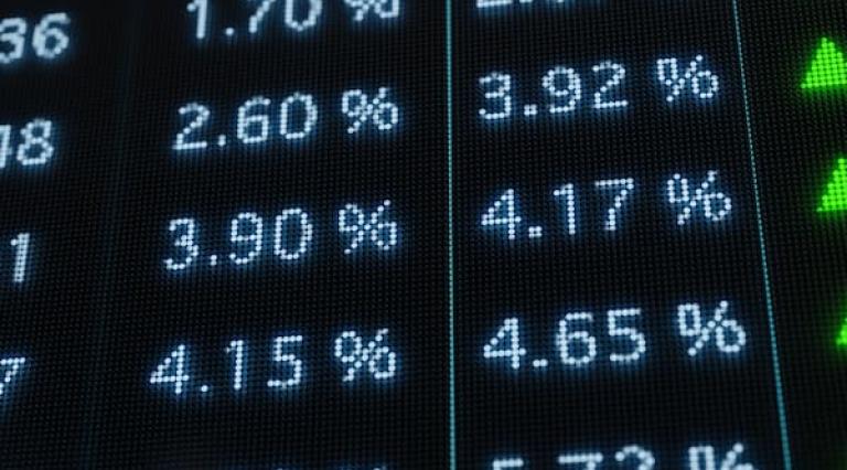 panneau de bourse