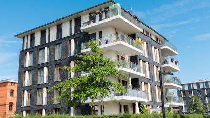 Vue d'un complexe immobilier neuf 
