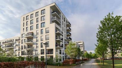 Vue d'un complexe immobilier neuf 