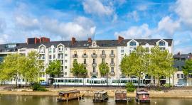 Vue d'un quartier de la ville de Nantes