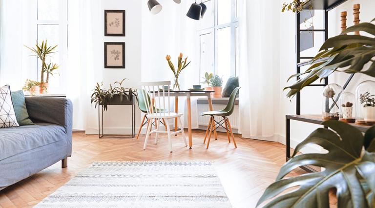Photo du salon d'un appartement