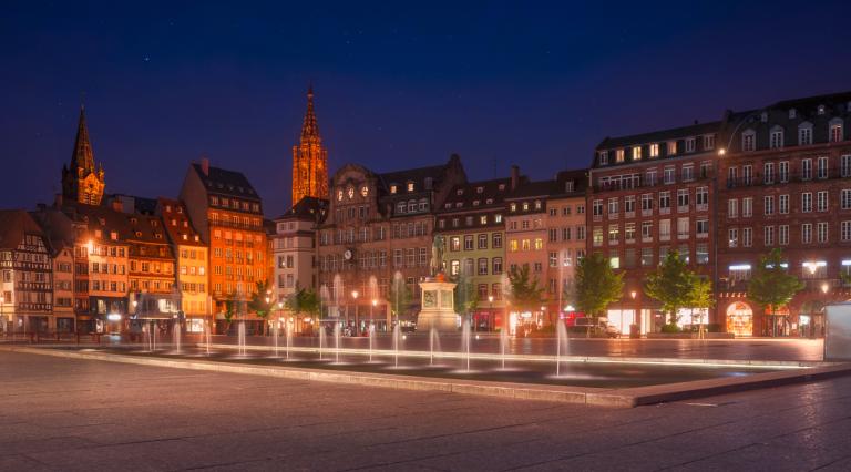 Vue de la place Kléber à Strasbourg