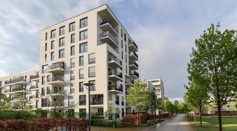 Vue d'un complexe immobilier neuf